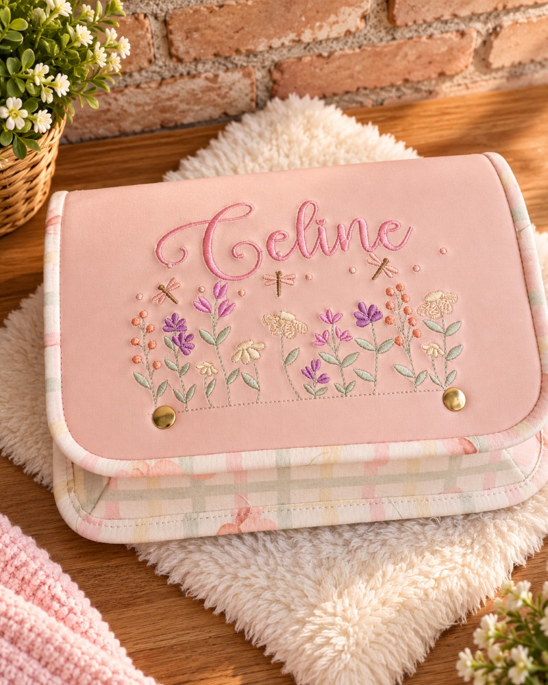 Porta Caderneta de Vacinação e Documentos Personalizado com Nome – Bolsos com Zíper